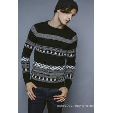 Fall&Winter Round Neck Patterened Knitting Men Sweater